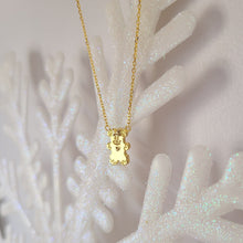 Load image into Gallery viewer, Gingerbread Mouse with Bow Necklace