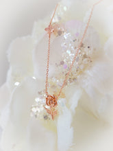 Load image into Gallery viewer, Wonderland Flower and Bread and Butterfly Necklace