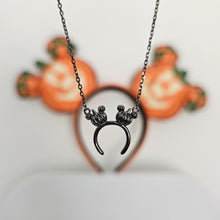 Load image into Gallery viewer, Pumpkin Ear Headband Necklace
