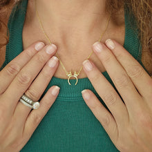 Load image into Gallery viewer, Pumpkin Ear Headband Necklace