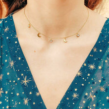 Load image into Gallery viewer, Bright Suns Rising Moons Necklace