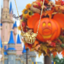 Load image into Gallery viewer, Magic Pumpkin Leaf Bow Necklace