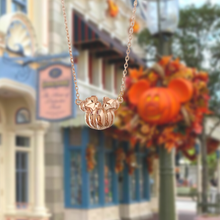 Load image into Gallery viewer, Magic Pumpkin Leaf Bow Necklace