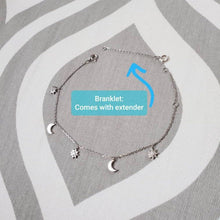 Load image into Gallery viewer, Bright Suns Rising Moons Interchangeable Bracelet / Anklet