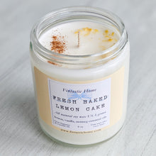 Load image into Gallery viewer, Fresh Baked Lemon Cake Candle: Lemon, vanilla, nutmeg