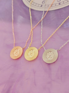 Midnight Vinyl Record Necklace